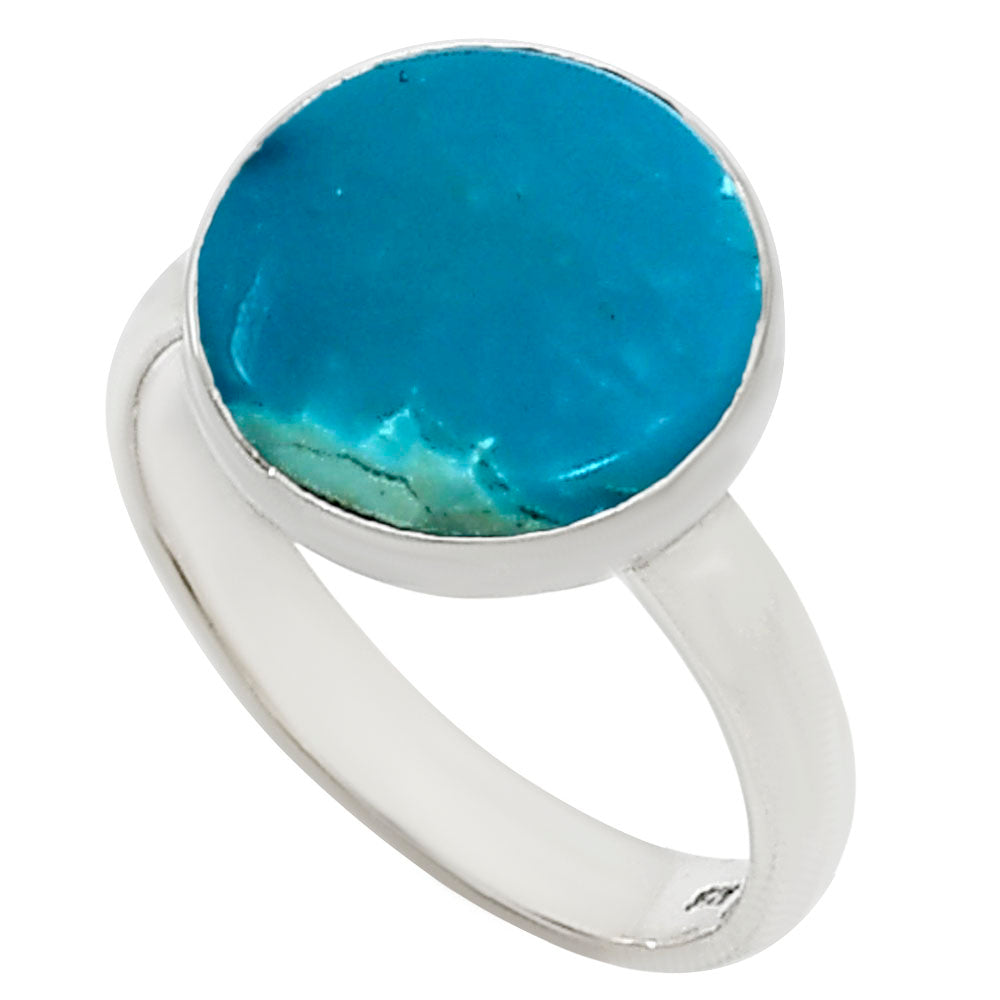 Natural Rare Turquoise Nevada Aztec Mt Ring size-5.5 R-1001 27-ER15504