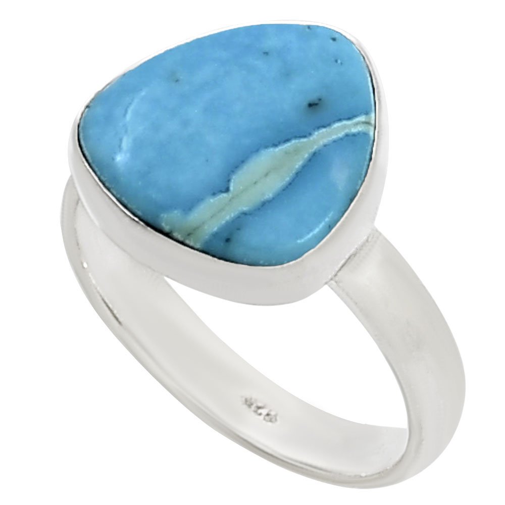 Natural Rare Turquoise Nevada Aztec Mt Ring size-5.5 R-1001 27-ER15506