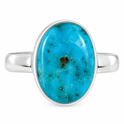 Natural Rare Turquoise Nevada Aztec Mt Ring size-6 R-1001 27-ER15512