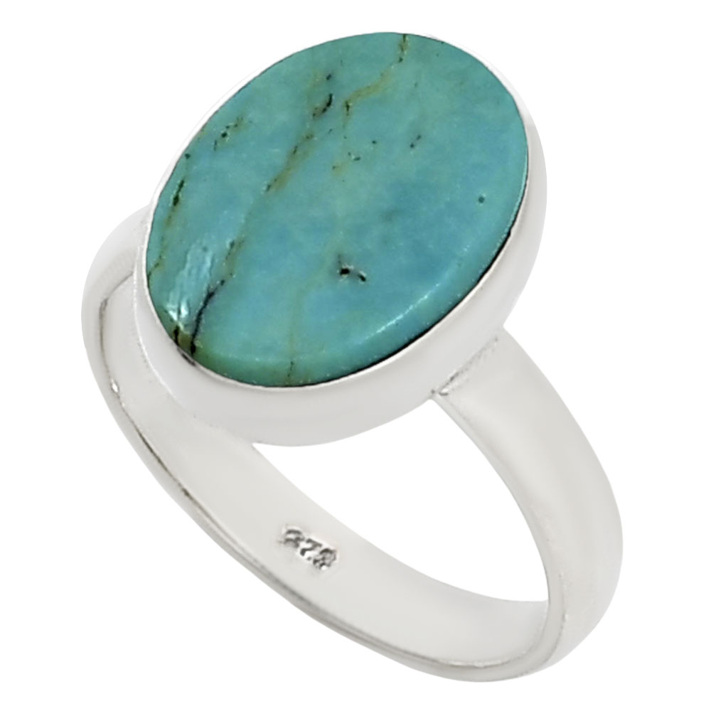 Natural Rare Turquoise Nevada Aztec Mt Ring size-6 R-1001 27-ER15516