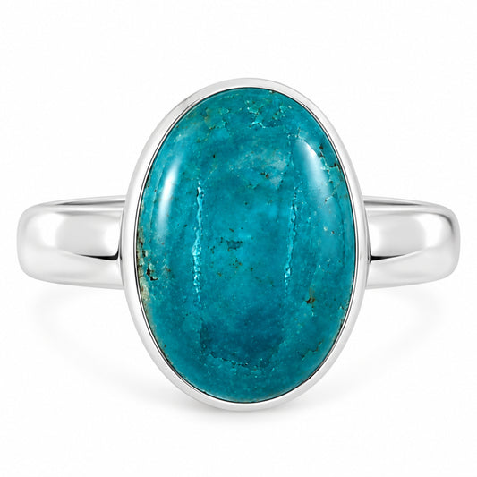 Natural Rare Turquoise Nevada Aztec Mt Ring size-6 R-1001 27-ER15521