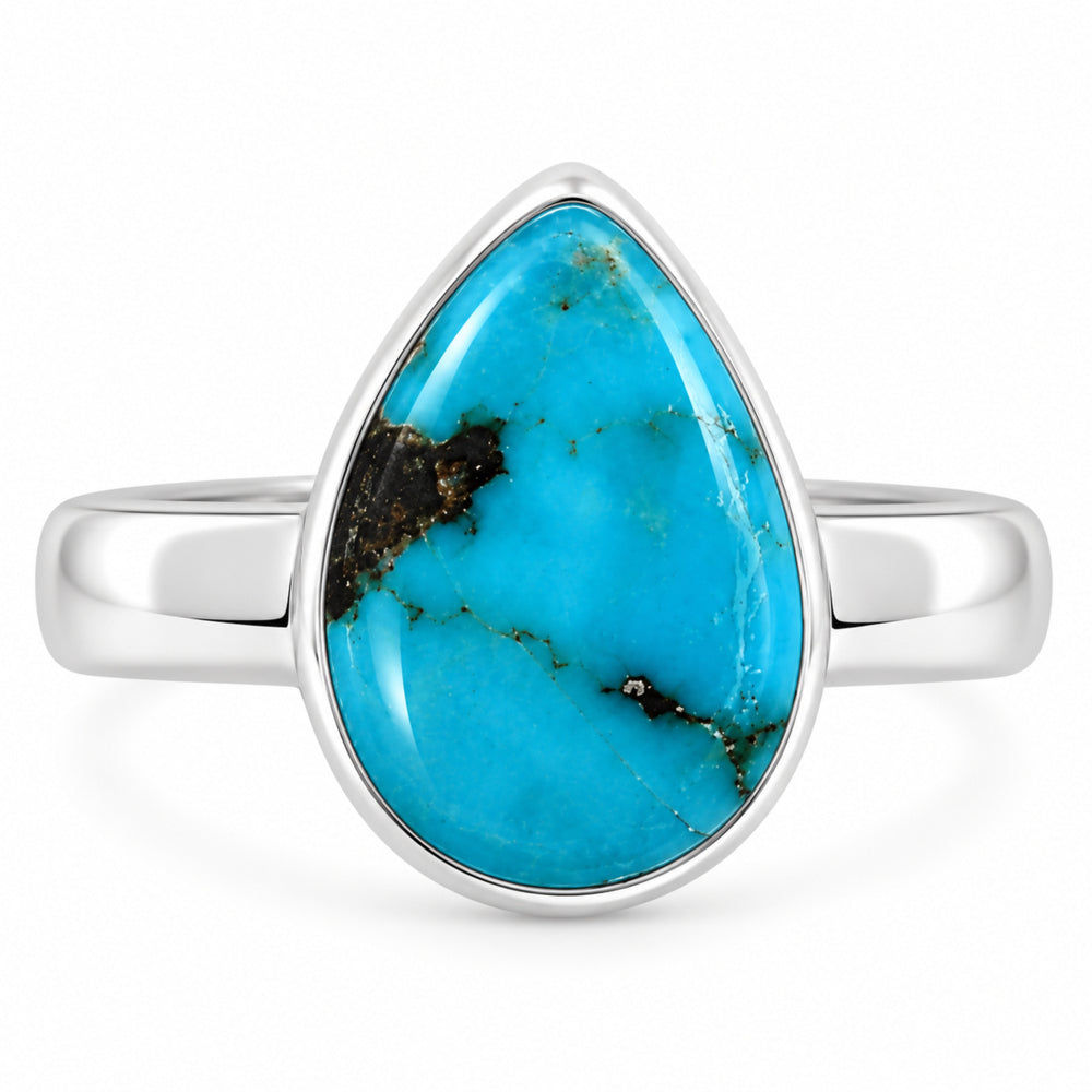 Natural Rare Turquoise Nevada Aztec Mt Ring size-6 R-1001 27-ER15530