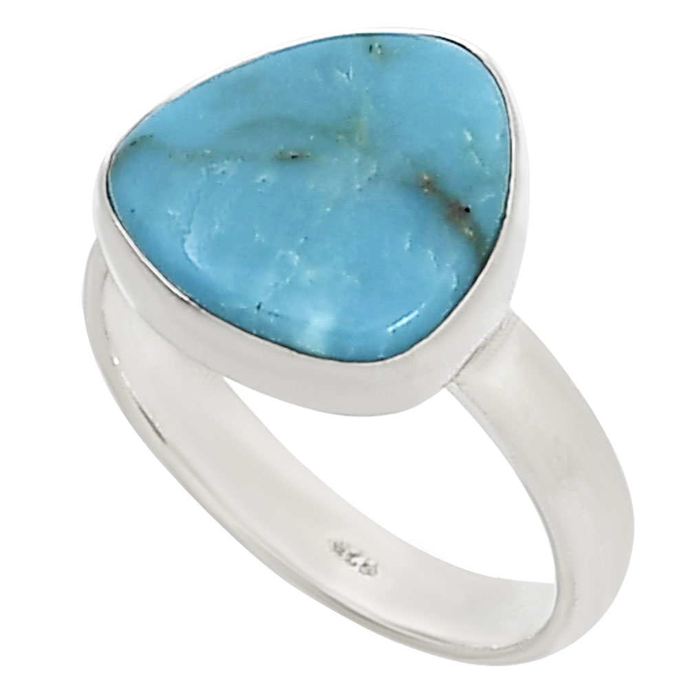 Natural Rare Turquoise Nevada Aztec Mt Ring size-6 R-1001 27-ER15535