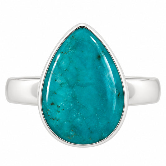 Natural Rare Turquoise Nevada Aztec Mt Ring size-6.5 R-1001 27-ER15537
