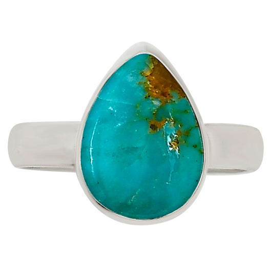 Natural Rare Turquoise Nevada Aztec Mt Ring size-6.5 R-1001 27-ER15539