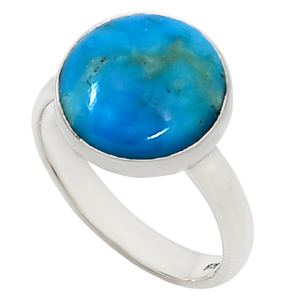 Natural Rare Turquoise Nevada Aztec Mt Ring size-6.5 R-1001 27-ER15540