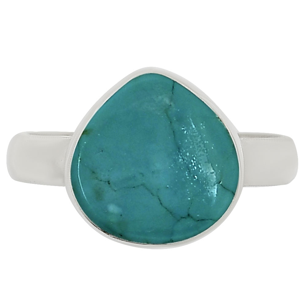 Natural Rare Turquoise Nevada Aztec Mt Ring size-7 R-1001 27-ER15544