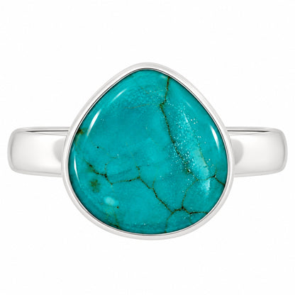 Natural Rare Turquoise Nevada Aztec Mt Ring size-7 R-1001 27-ER15544