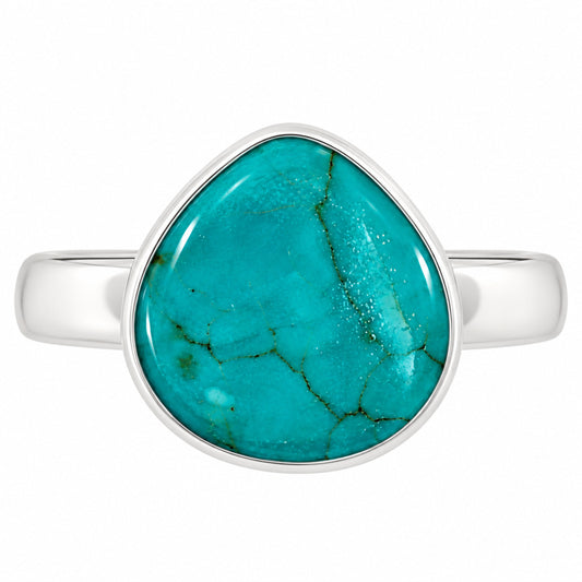 Natural Rare Turquoise Nevada Aztec Mt Ring size-7 R-1001 27-ER15544