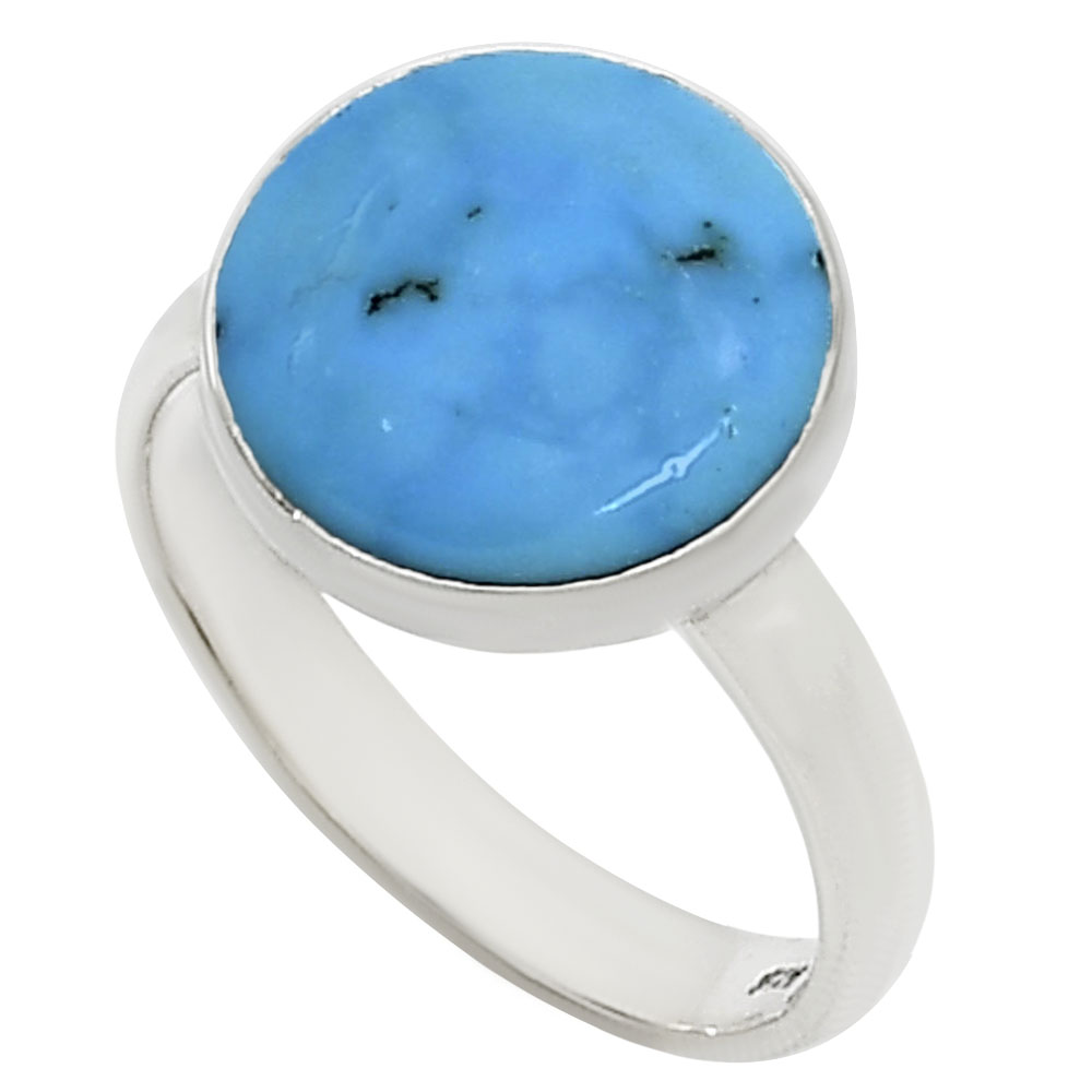 Natural Rare Turquoise Nevada Aztec Mt Ring size-7 R-1001 27-ER15547