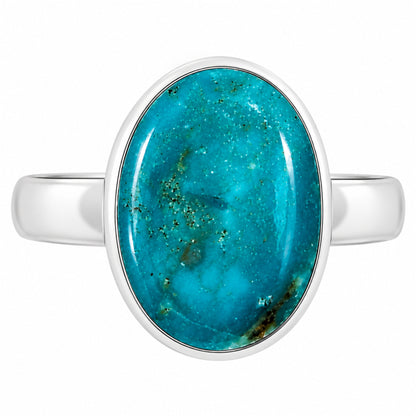 Natural Rare Turquoise Nevada Aztec Mt Ring size-7 R-1001 27-ER15554