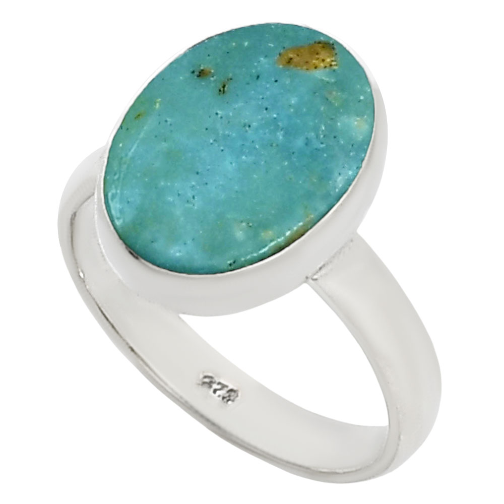Natural Rare Turquoise Nevada Aztec Mt Ring size-7 R-1001 27-ER15560