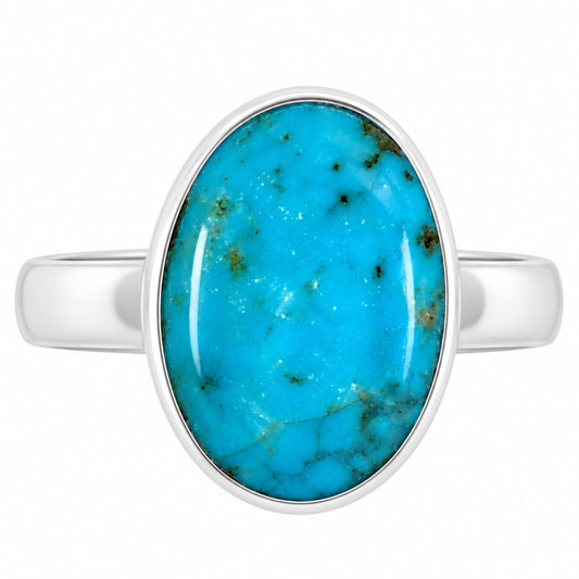 Natural Rare Turquoise Nevada Aztec Mt Ring size-7 R-1001 27-ER15561