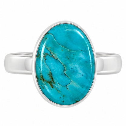Natural Rare Turquoise Nevada Aztec Mt Ring size-9 R-1001 27-ER15600