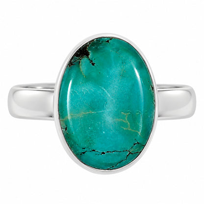 Natural Rare Turquoise Nevada Aztec Mt Ring size-9 R-1001 27-ER15604