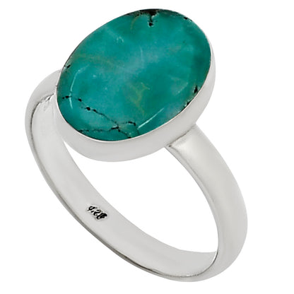 Natural Rare Turquoise Nevada Aztec Mt Ring size-9 R-1001 27-ER15604