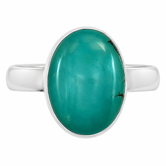 Natural Rare Turquoise Nevada Aztec Mt Ring size-9 R-1001 27-ER15606