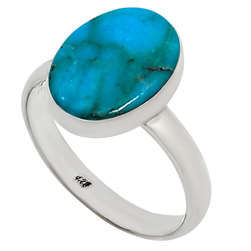Natural Rare Turquoise Nevada Aztec Mt Ring size-9 R-1001 27-ER15609
