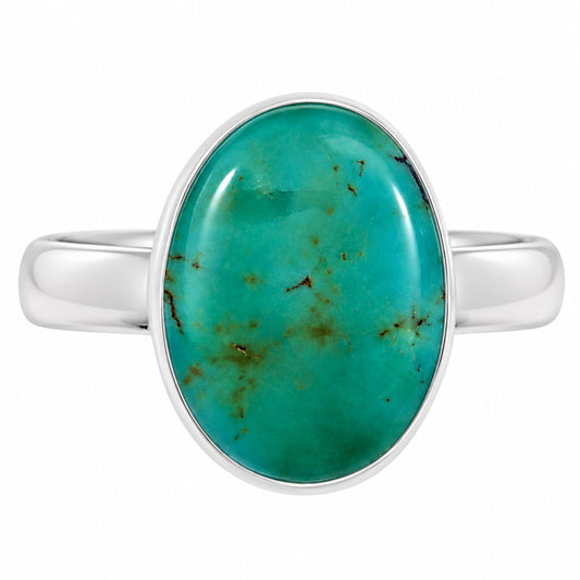 Natural Rare Turquoise Nevada Aztec Mt Ring size-9 R-1001 27-ER15610