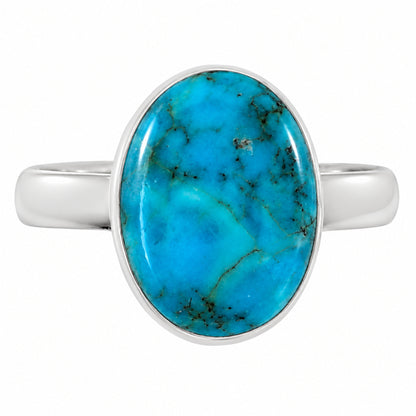 Natural Rare Turquoise Nevada Aztec Mt Ring size-9 R-1001 27-ER15613