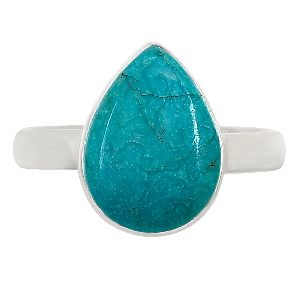 Natural Rare Turquoise Nevada Aztec Mt Ring size-9 R-1001 27-ER15617