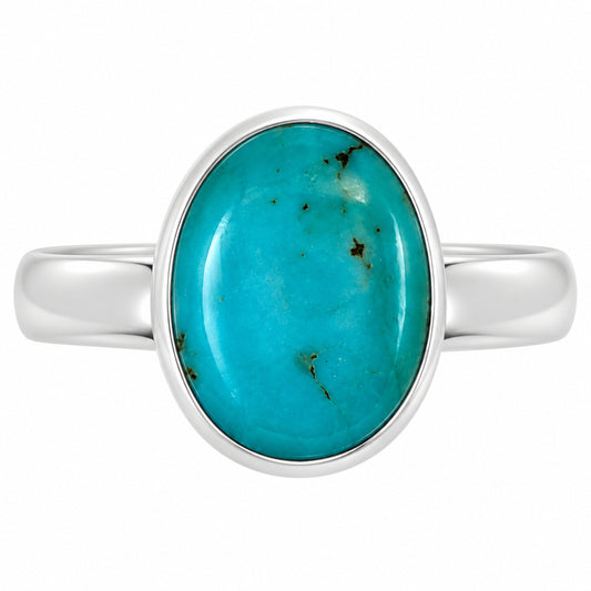 Natural Rare Turquoise Nevada Aztec Mt Ring size-5 R-1004 27-ER15639