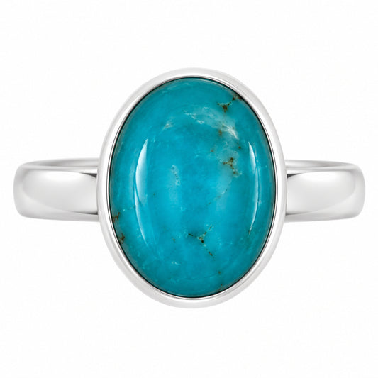 Natural Rare Turquoise Nevada Aztec Mt Ring size-5 R-1004 27-ER15647