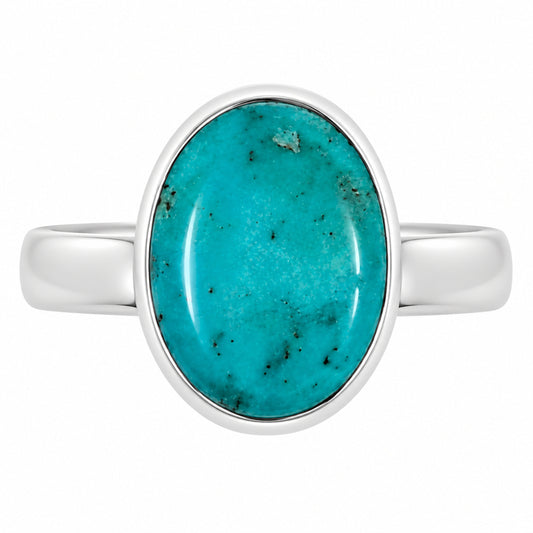 Natural Rare Turquoise Nevada Aztec Mt Ring size-5 R-1004 27-ER15653