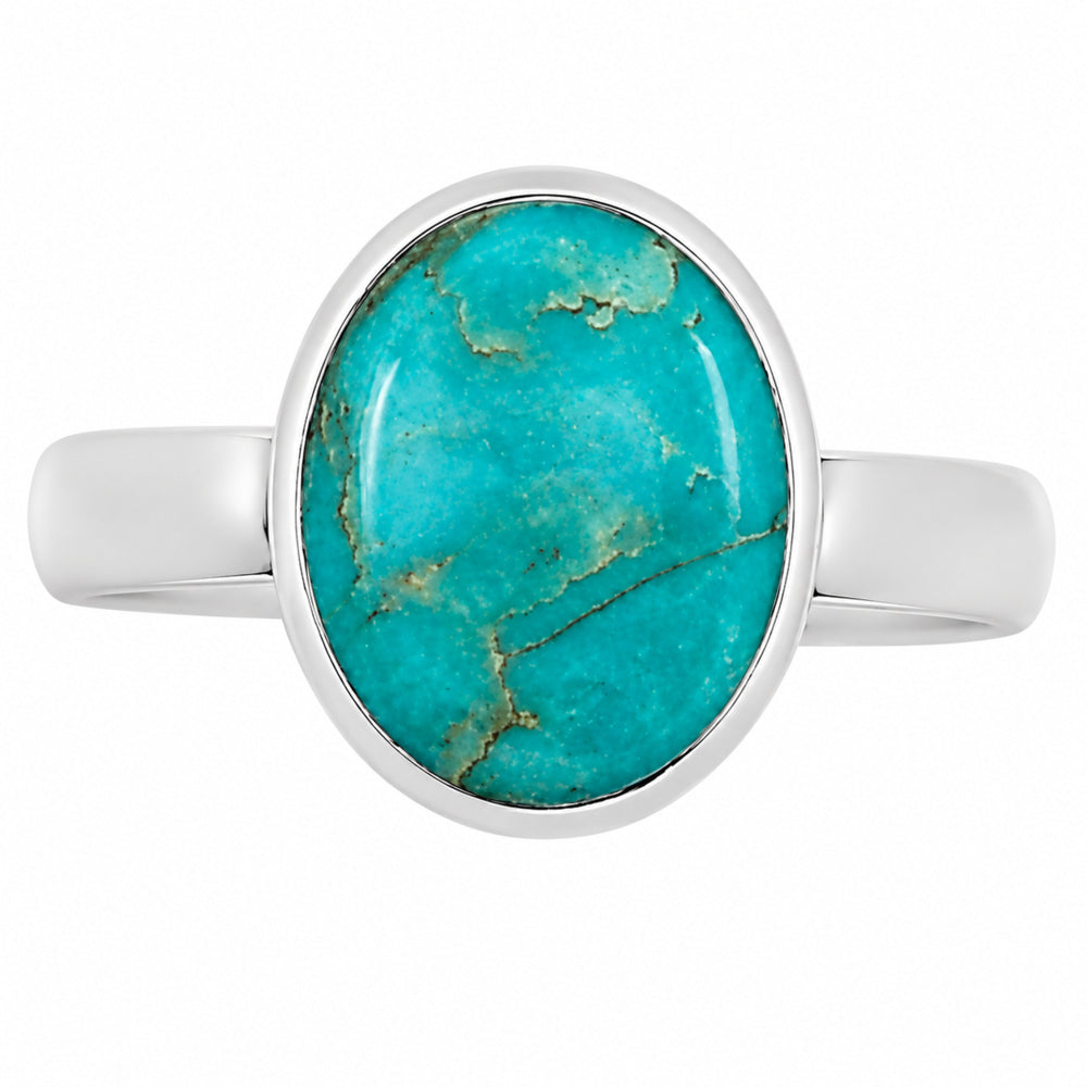 Natural Rare Turquoise Nevada Aztec Mt Ring size-6 R-1004 27-ER15657