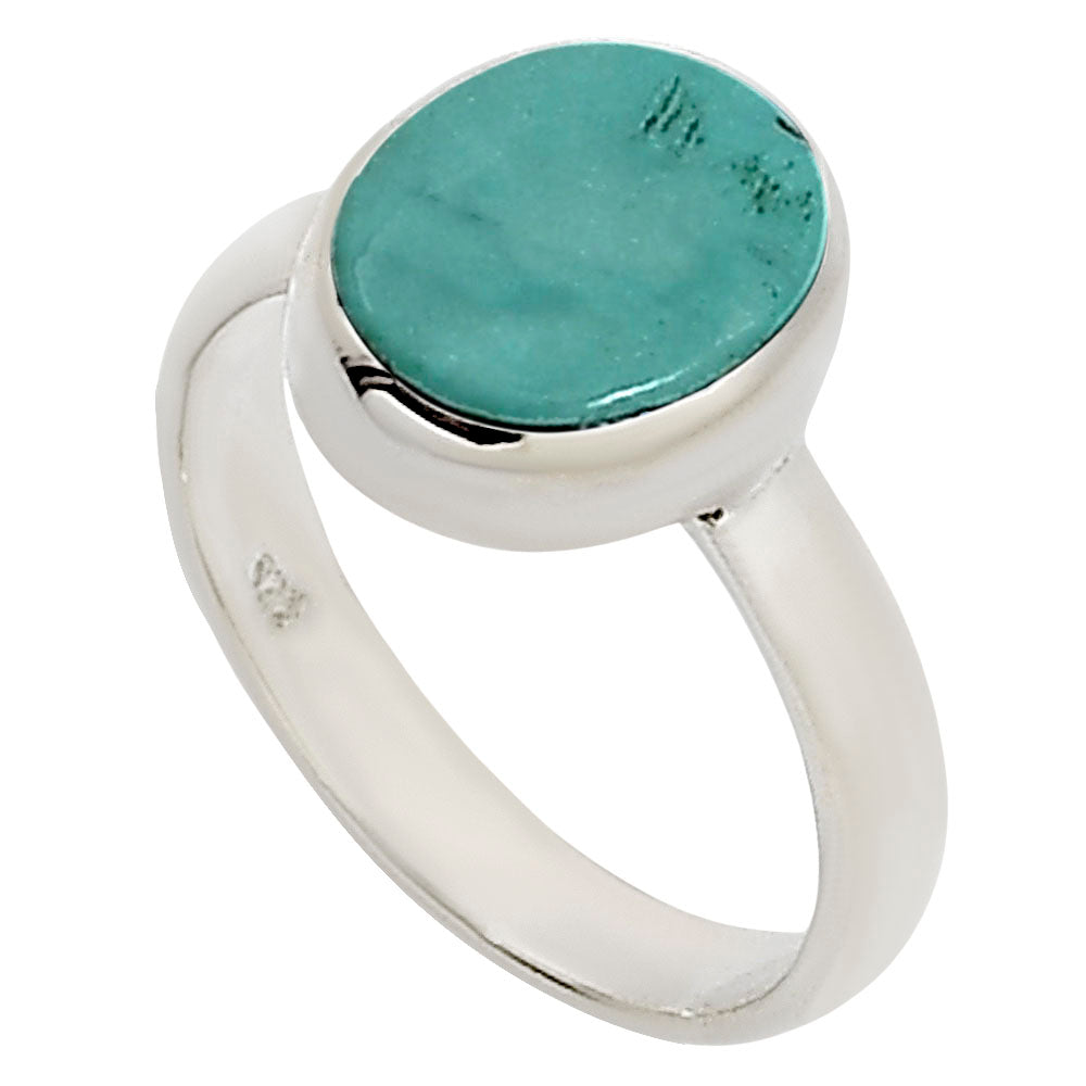Natural Rare Turquoise Nevada Aztec Mt Ring size-6 R-1004 27-ER15661