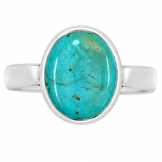 Natural Rare Turquoise Nevada Aztec Mt Ring size-6 R-1004 27-ER15667