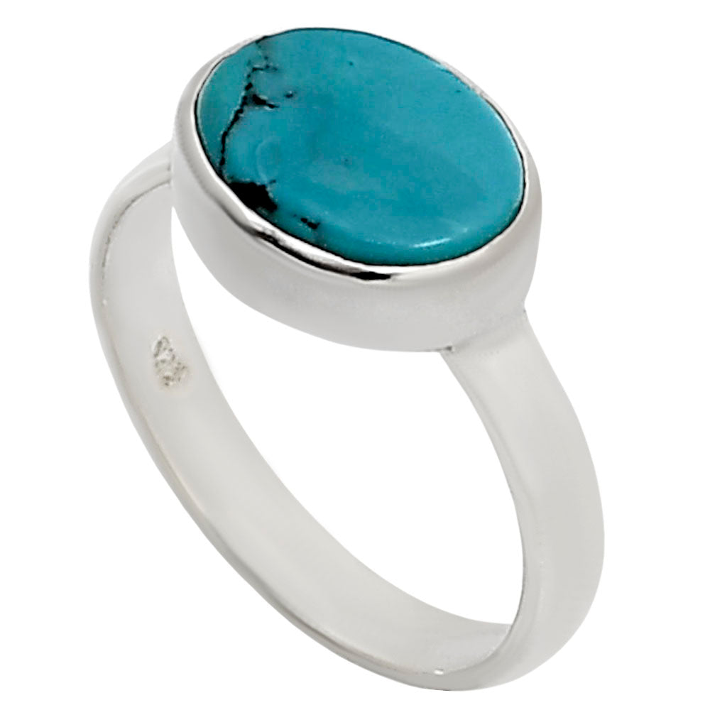 Natural Rare Turquoise Nevada Aztec Mt Ring size-6 R-1004 27-ER15680