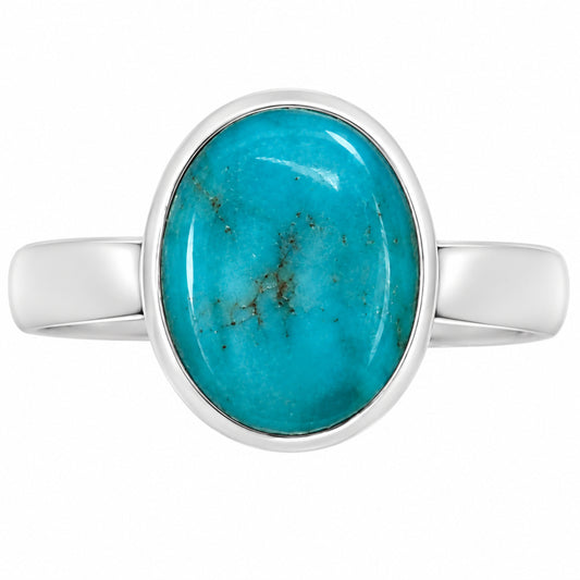 Natural Rare Turquoise Nevada Aztec Mt Ring size-6 R-1004 27-ER15683