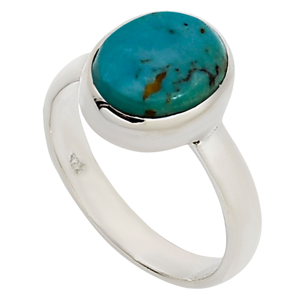 Natural Rare Turquoise Nevada Aztec Mt Ring size-7 R-1004 27-ER15694
