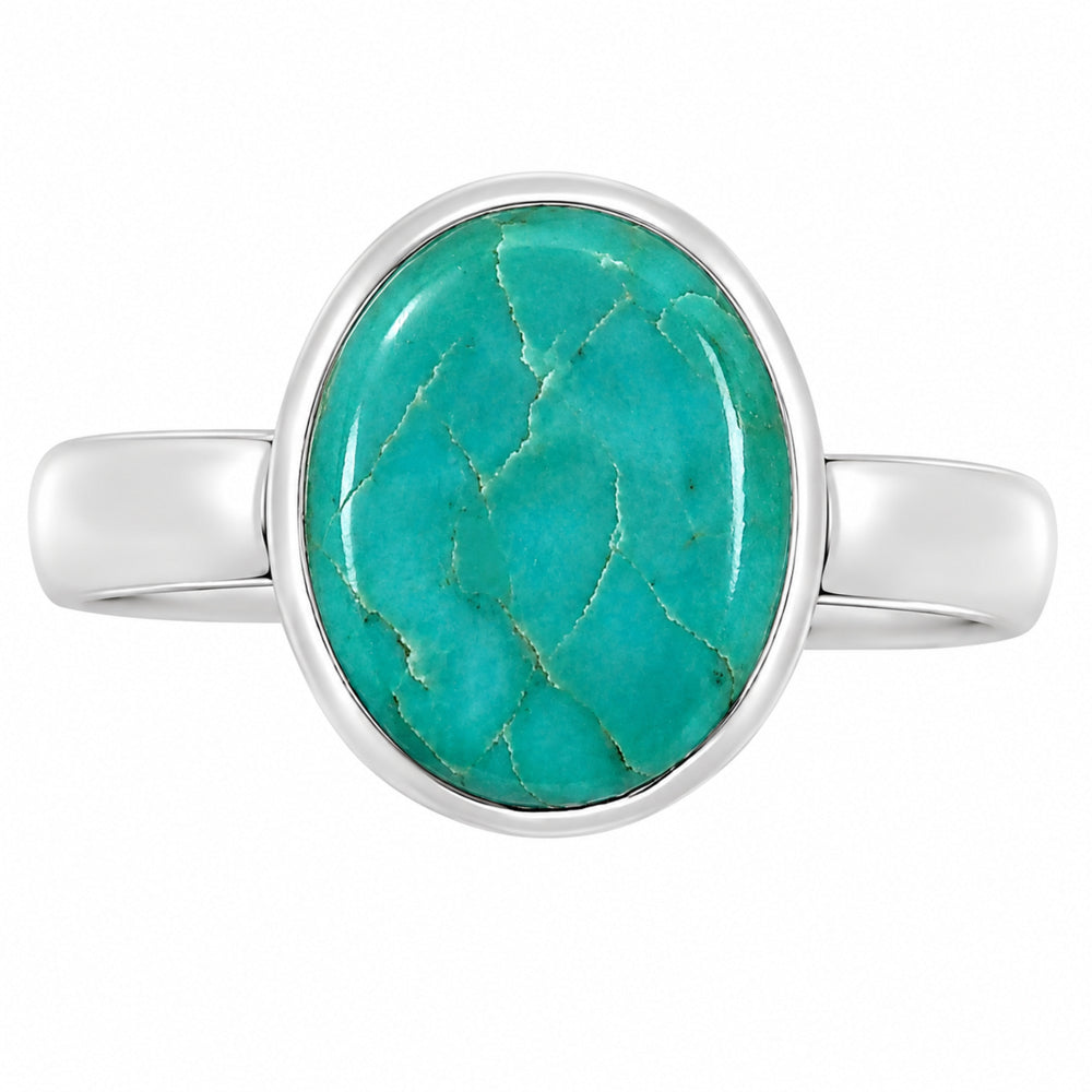 Natural Rare Turquoise Nevada Aztec Mt Ring size-8 R-1004 27-ER15736
