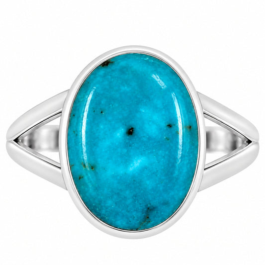 Natural Rare Turquoise Nevada Aztec Mt Ring size-7 R-1002 27-ER15757