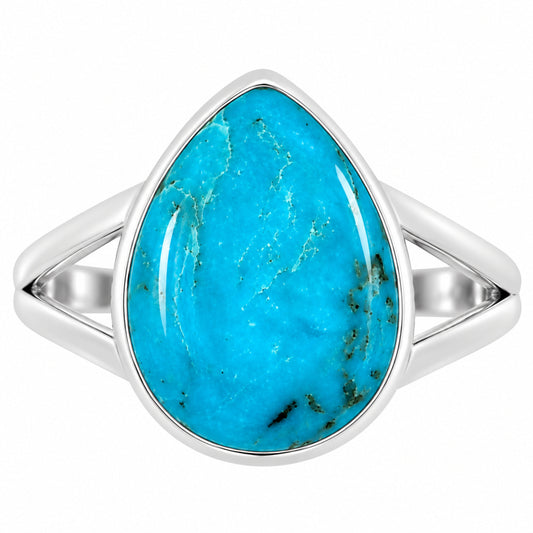 Natural Rare Turquoise Nevada Aztec Mt Ring size-8 R-1002 27-ER15778