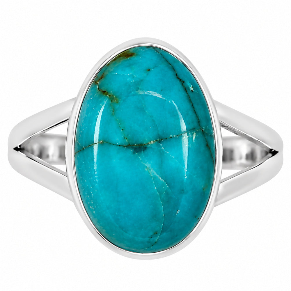 Natural Rare Turquoise Nevada Aztec Mt Ring size-8 R-1002 27-ER15786
