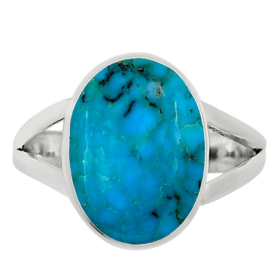 Natural Rare Turquoise Nevada Aztec Mt Ring size-9 R-1002 27-ER15788