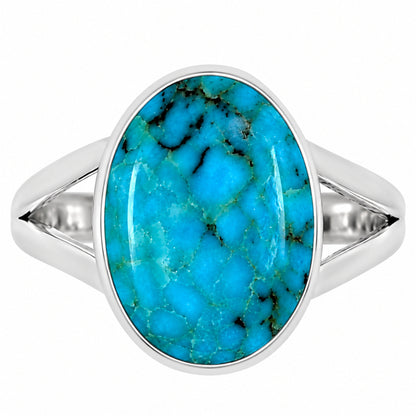 Natural Rare Turquoise Nevada Aztec Mt Ring size-9 R-1002 27-ER15788