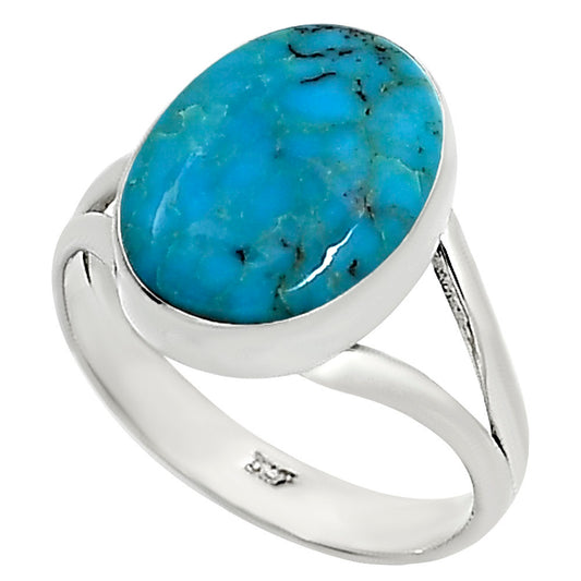 Natural Rare Turquoise Nevada Aztec Mt Ring size-9 R-1002 27-ER15788