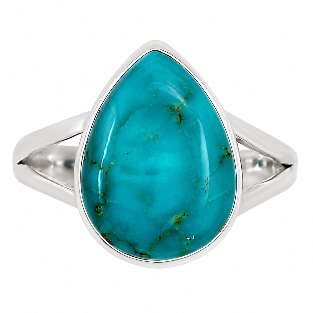 Natural Rare Turquoise Nevada Aztec Mt Ring size-9 R-1002 27-ER15802