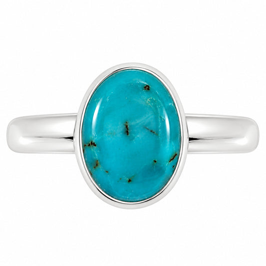 Natural Rare Turquoise Nevada Aztec Mt Ring size-5 R-1001 27-ER15839