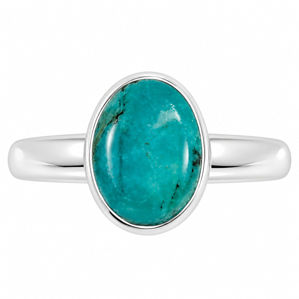 Natural Rare Turquoise Nevada Aztec Mt Ring size-5 R-1001 27-ER15846