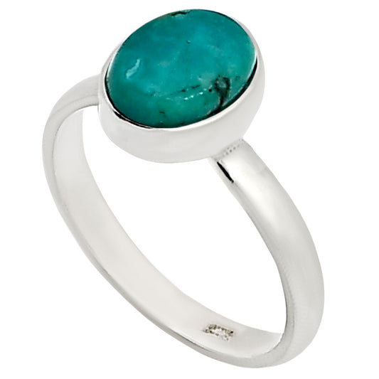 Natural Rare Turquoise Nevada Aztec Mt Ring size-5 R-1001 27-ER15846