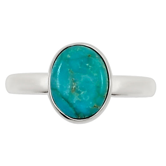 Natural Rare Turquoise Nevada Aztec Mt Ring size-5 R-1001 27-ER15856