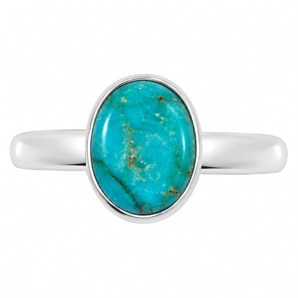Natural Rare Turquoise Nevada Aztec Mt Ring size-5 R-1001 27-ER15856