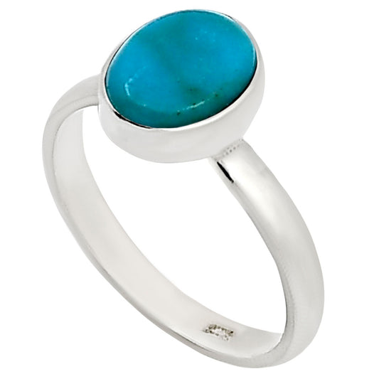 Natural Rare Turquoise Nevada Aztec Mt Ring size-6 R-1001 27-ER15890
