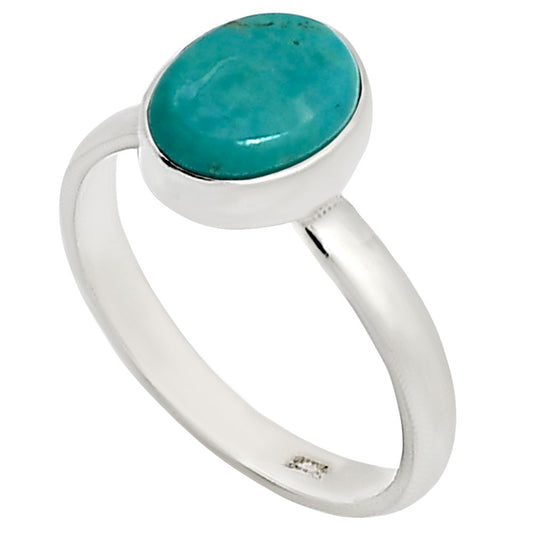 Natural Rare Turquoise Nevada Aztec Mt Ring size-6 R-1001 27-ER15893