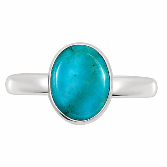 Natural Rare Turquoise Nevada Aztec Mt Ring size-6 R-1001 27-ER15897